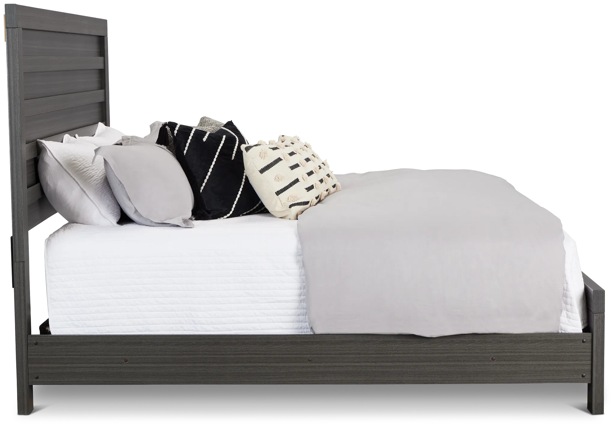 Everett Gray Panel Bed