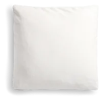 Citymod White Fabric 20" Accent Pillow