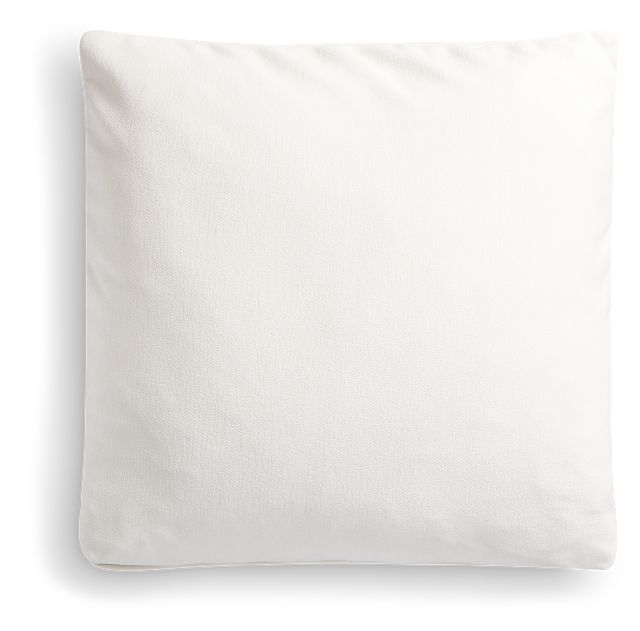 Citymod White Fabric 20" Accent Pillow