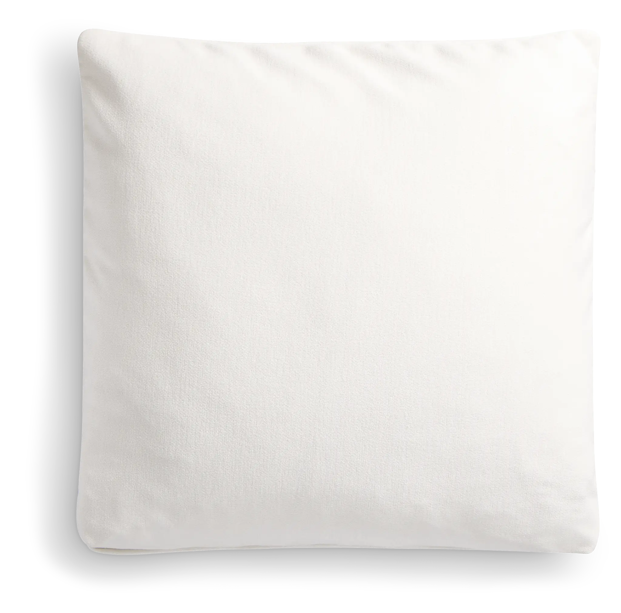 Citymod White Fabric 20" Accent Pillow Citymod White Fabric 20" Accent Pillow