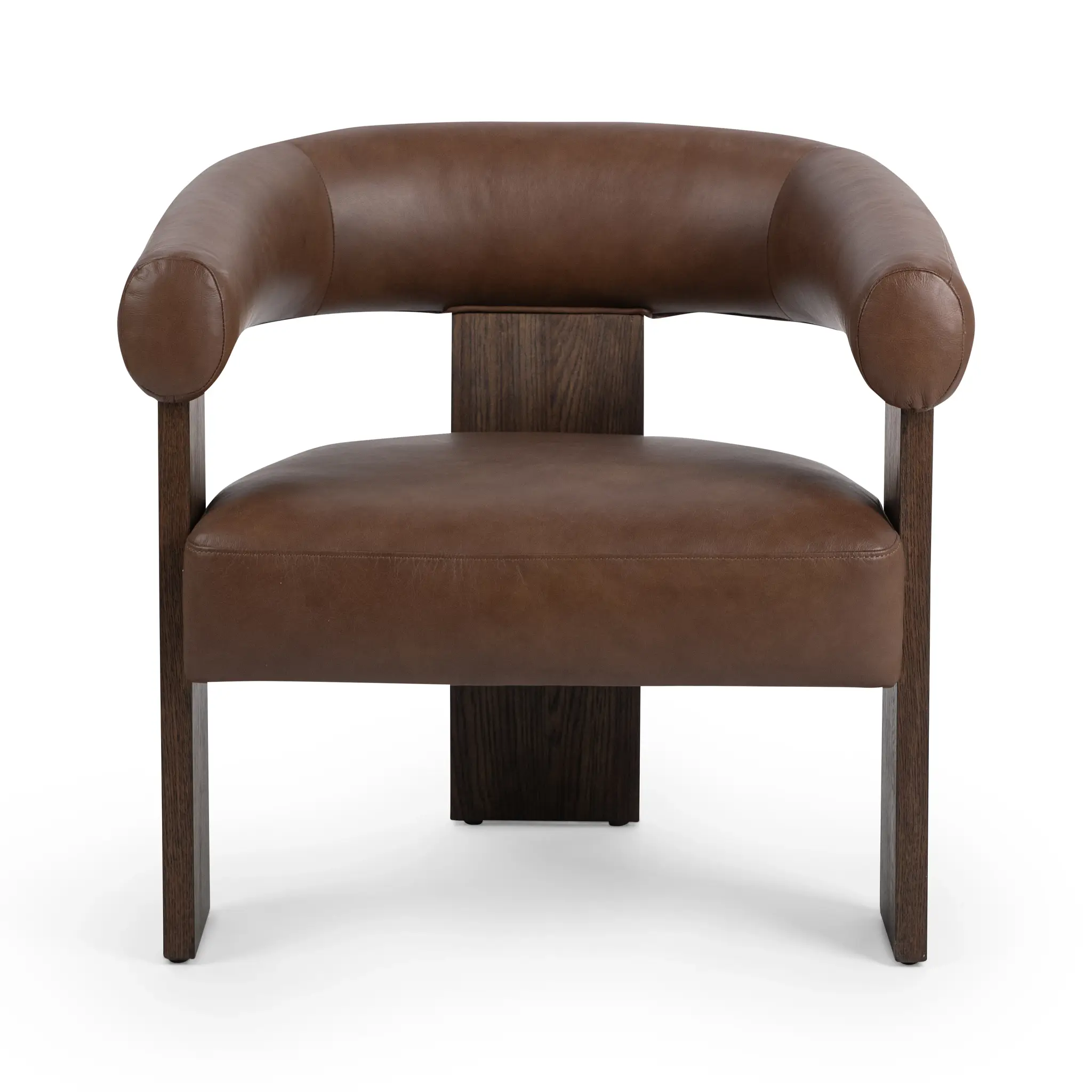 Angel Brown Leather Accent Chair Angel Brown Leather Accent Chair