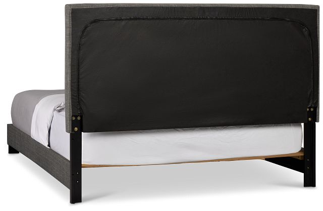 Flagler Gray Uph Panel Bed