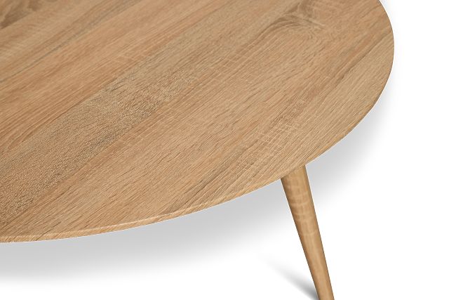 Avon Light Tone Round Coffee Table