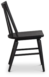 Taylor Black Slat Side Chair