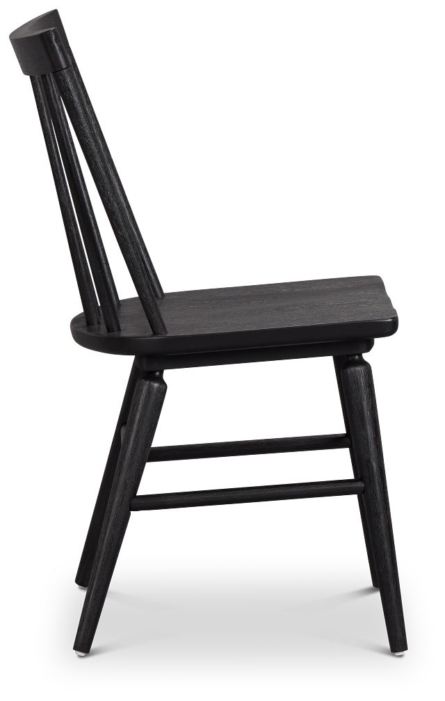 Taylor Black Slat Side Chair