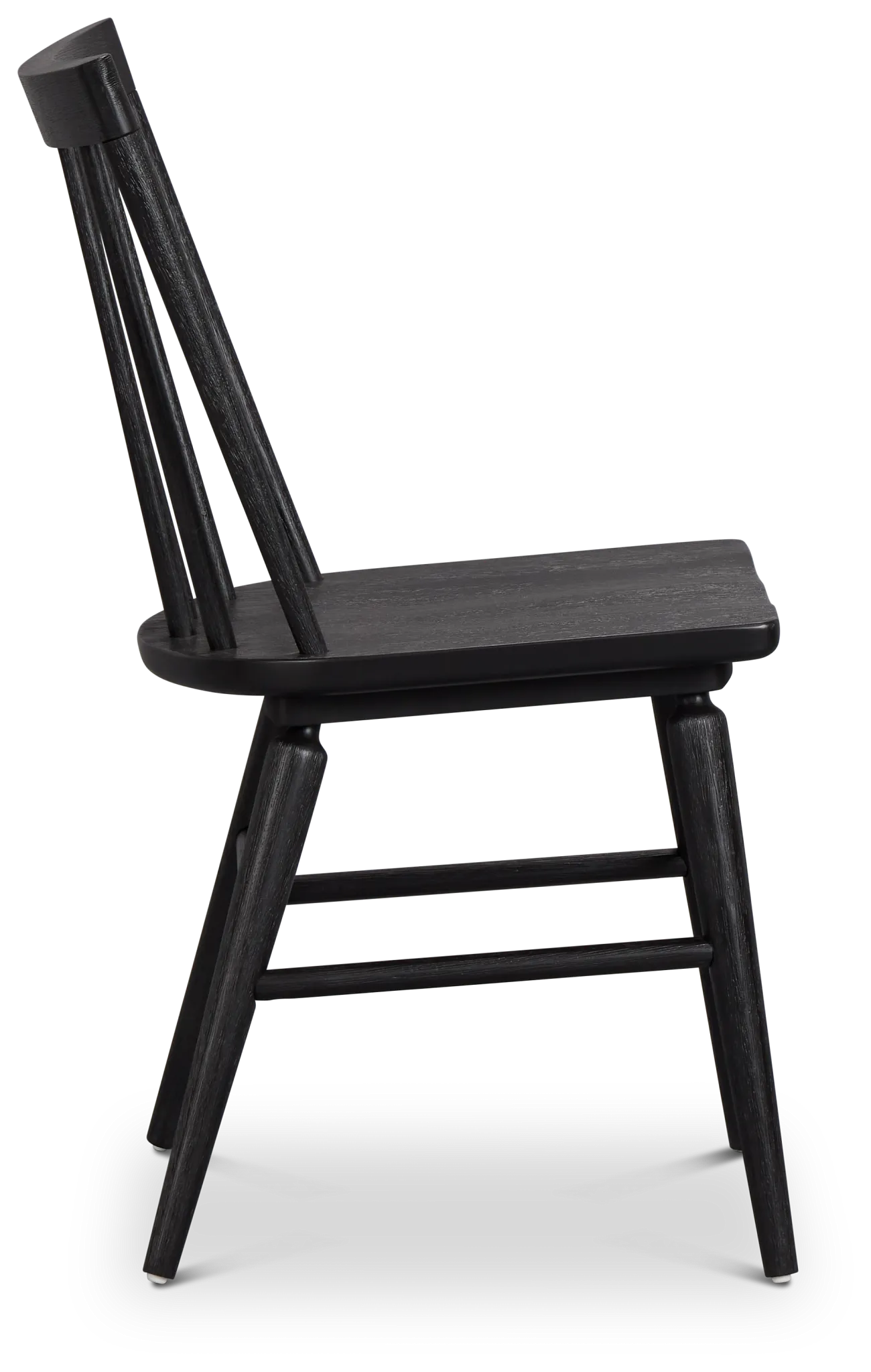 Taylor Black Slat Side Chair