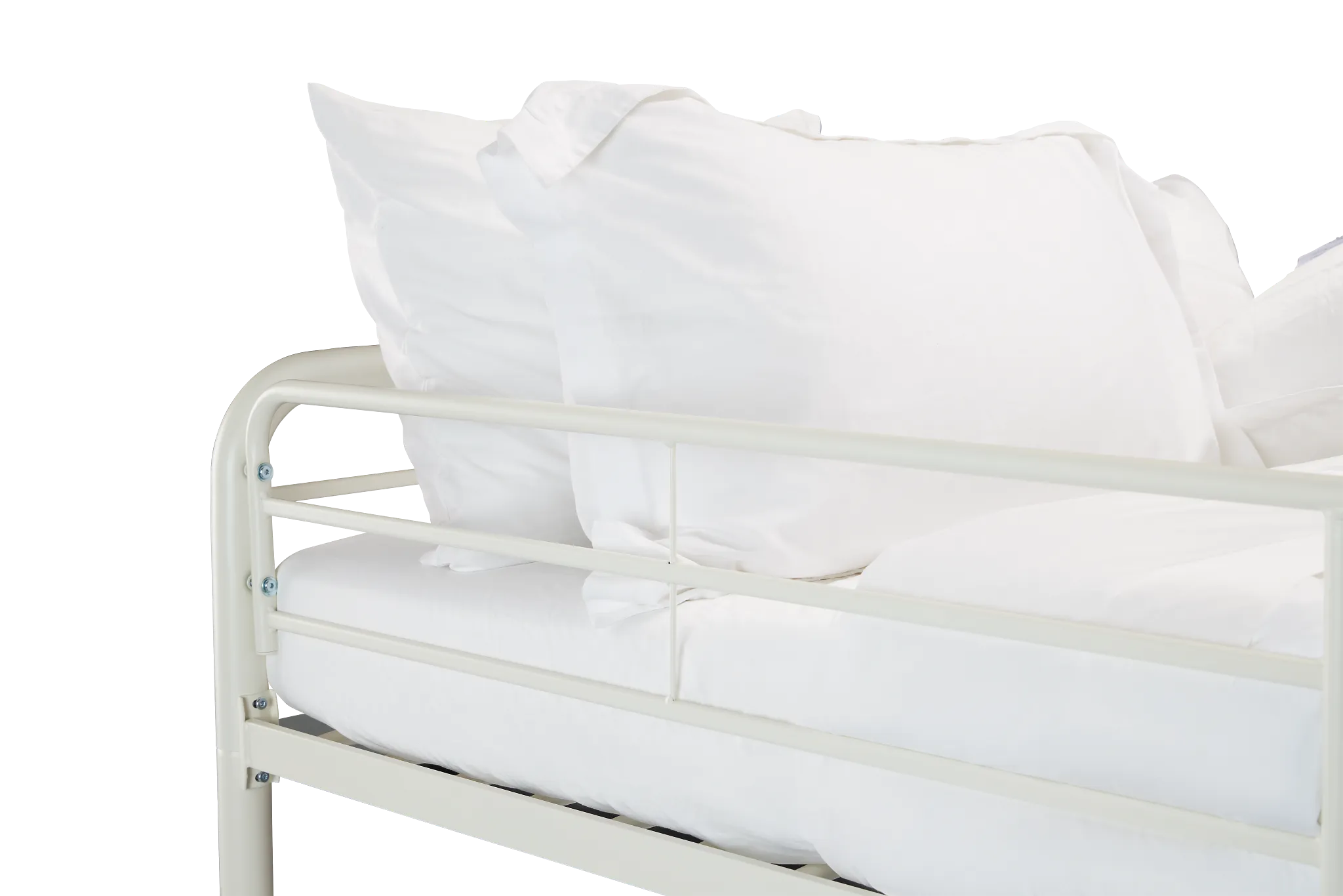 Rory White Metal Bunk Bed