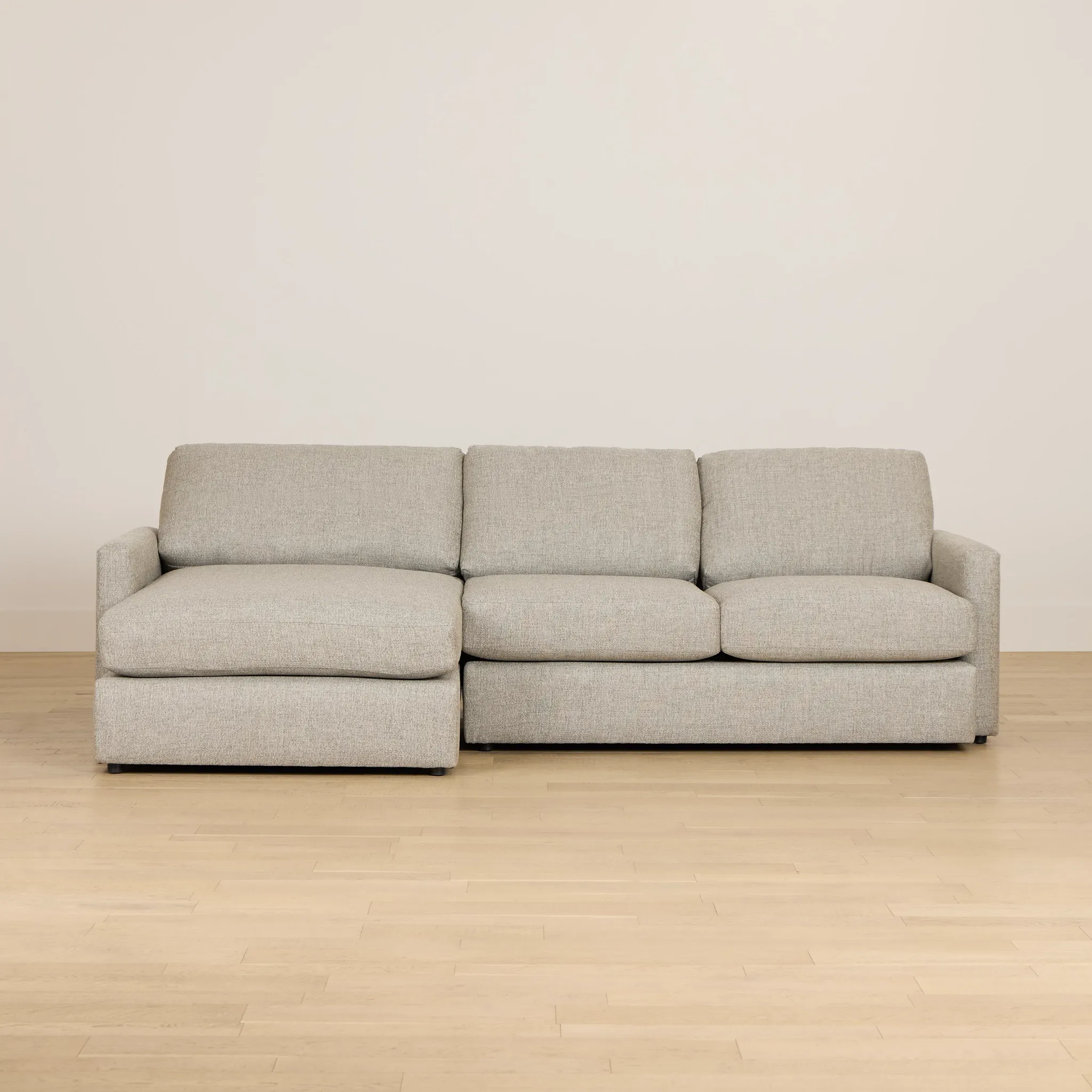 Maxwell Dark Gray Fabric Left Chaise Sectional