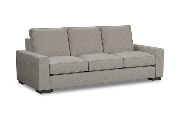 Edgewater Revenue Beige 96 Sofa W/ 3 Cushions, Living Room - Sofas