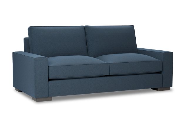 Edgewater Elite Blue 84" Sofa W/ 2 Cushions