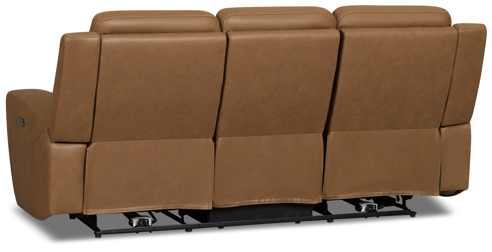 Colton Brown Micro Power Reclining Sofa W/ Power Headrest Colton Brown Micro Power Reclining Sofa W/ Power Headrest