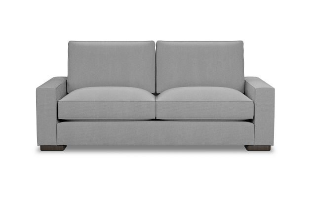 Edgewater Delray Light Gray 84" Sofa W/ 2 Cushions