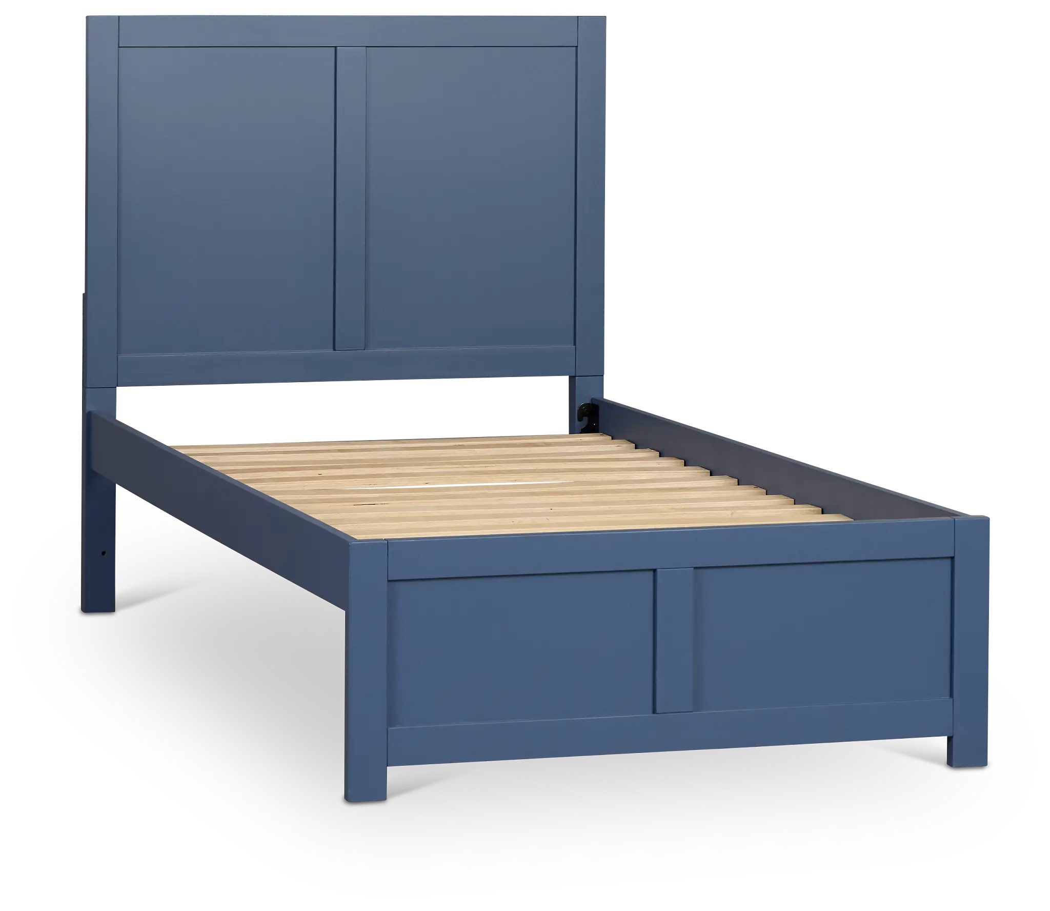 Charleston Dark Blue Panel Bed Charleston Dark Blue Panel Bed