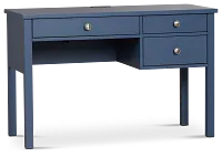 Charleston Dark Blue 3-drawer Desk