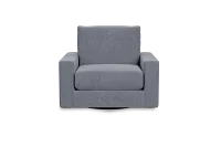 Edgewater Elevation Gray Swivel Chair