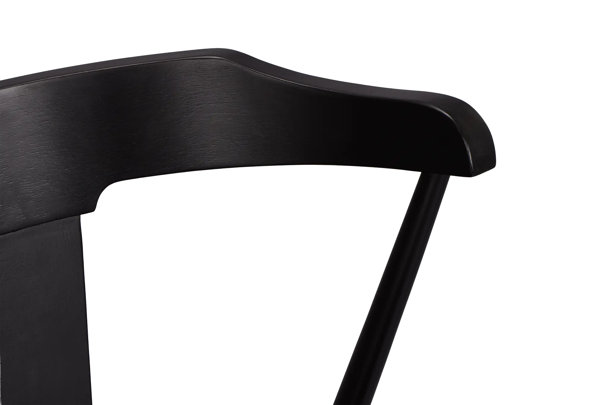 Denton Black Curved Wood Side Chair Denton Black Curved Wood Side Chair