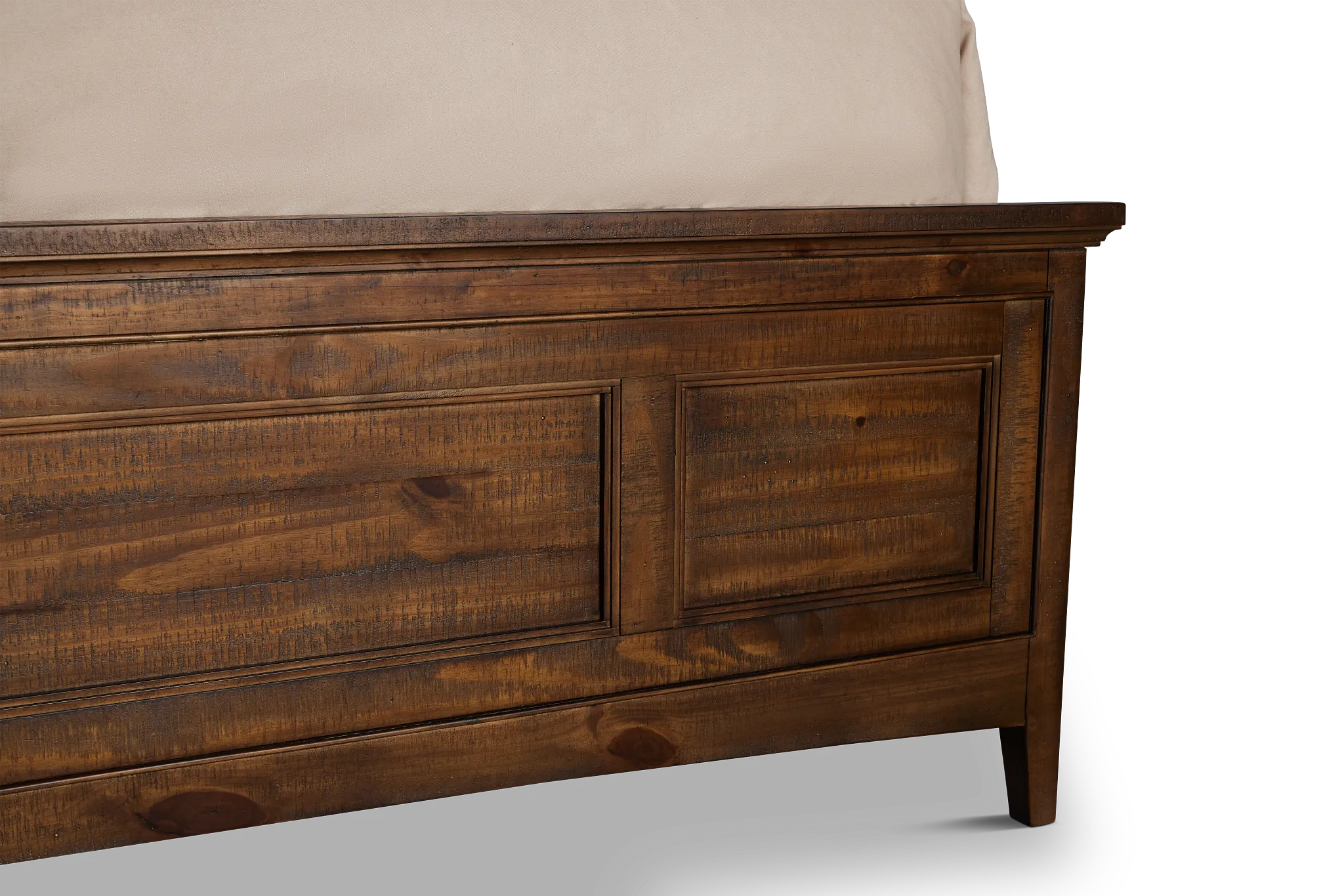 Heron Cove Mid Tone Storage Panel Bed With Lights