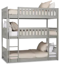Charleston Gray Triple Bunk Bed