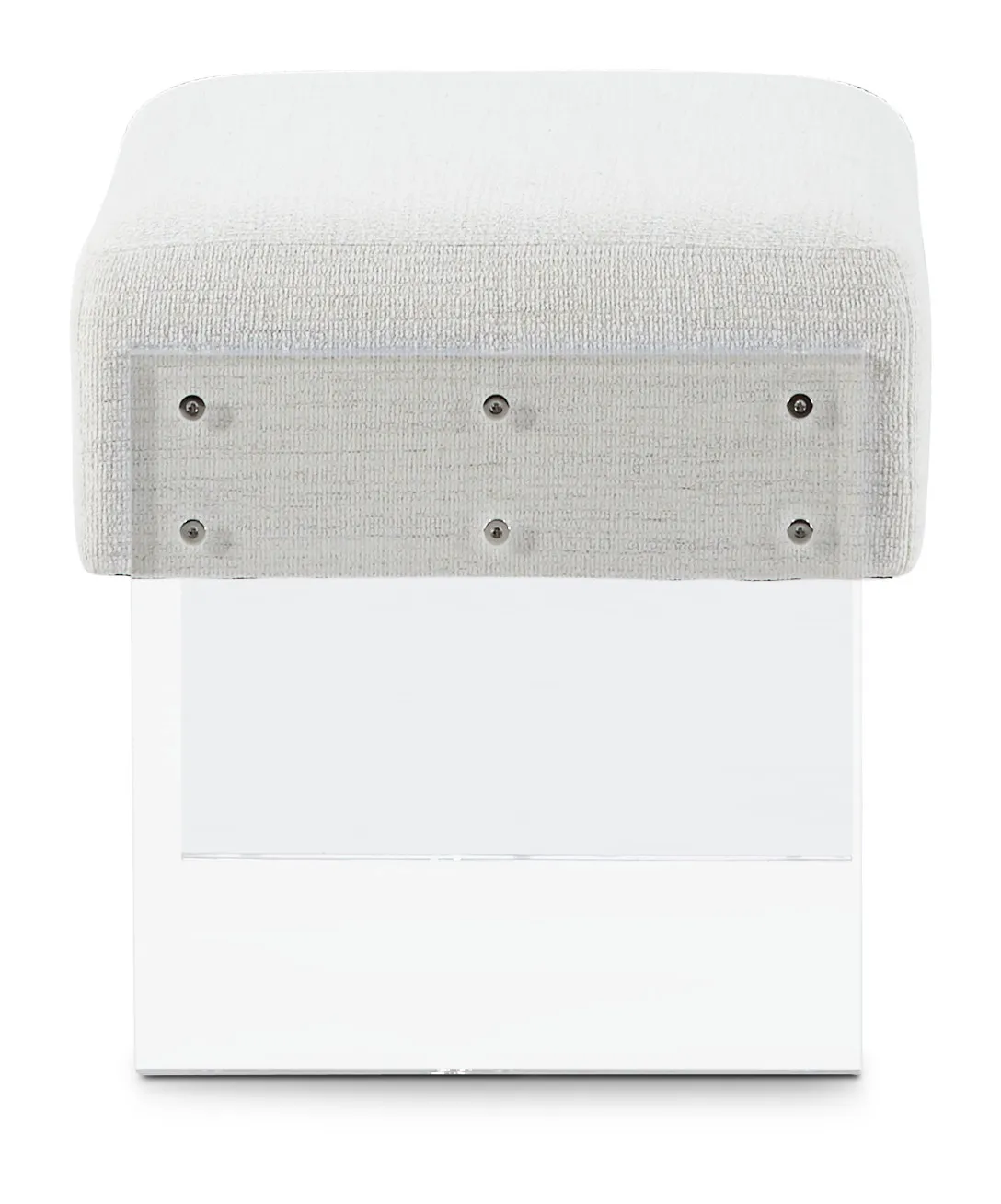 Ocean Drive White Acrylic Bench