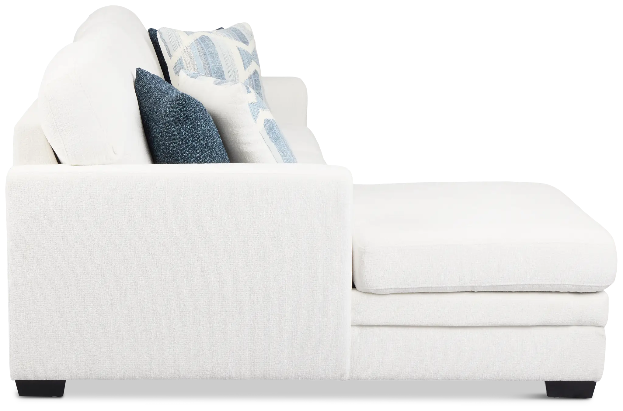 Everly White Fabric Left Chaise Storage Sectional Everly White Fabric Left Chaise Storage Sectional