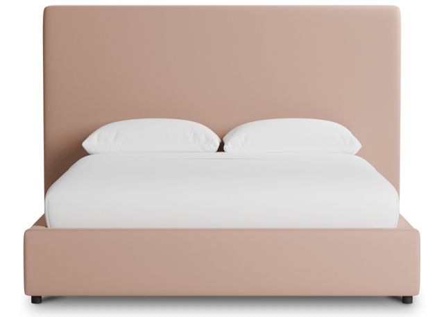 Grayton Joya Light Pink 54" Upholstered Platform Bed