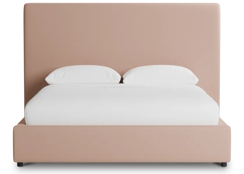 Grayton Joya Light Pink 54" Upholstered Platform Bed Grayton Joya Light Pink 54" Upholstered Platform Bed