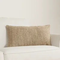 Rinar Beige Lumbar Accent Pillow