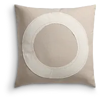 Embrace Ivory 20" Square Accent Pillow