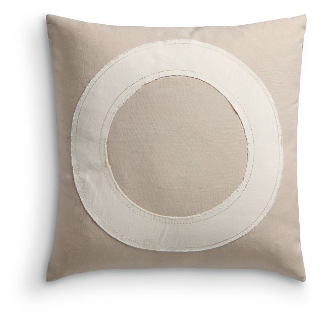 Embrace Ivory 20" Square Accent Pillow