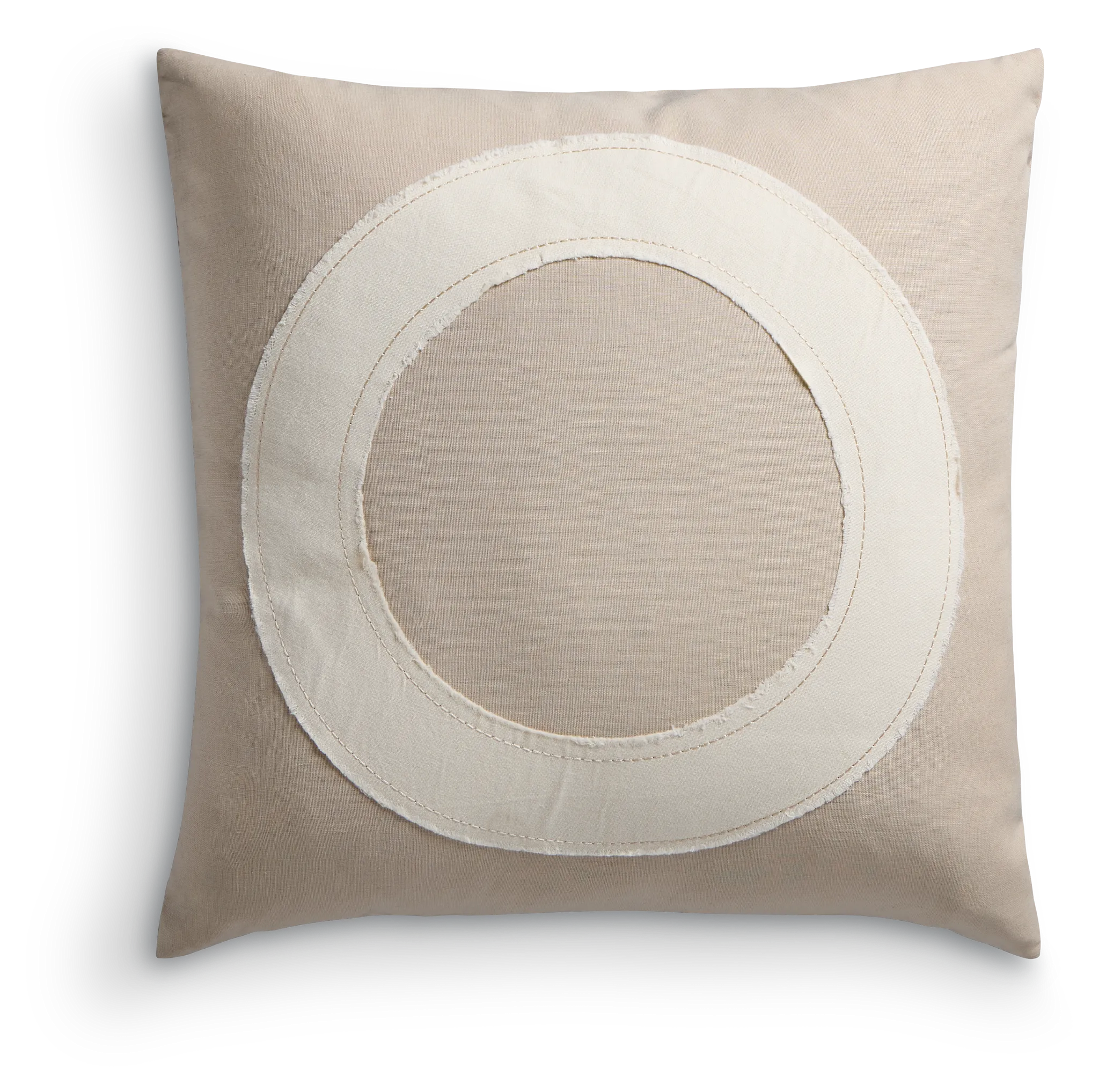 Embrace Ivory 20" Square Accent Pillow