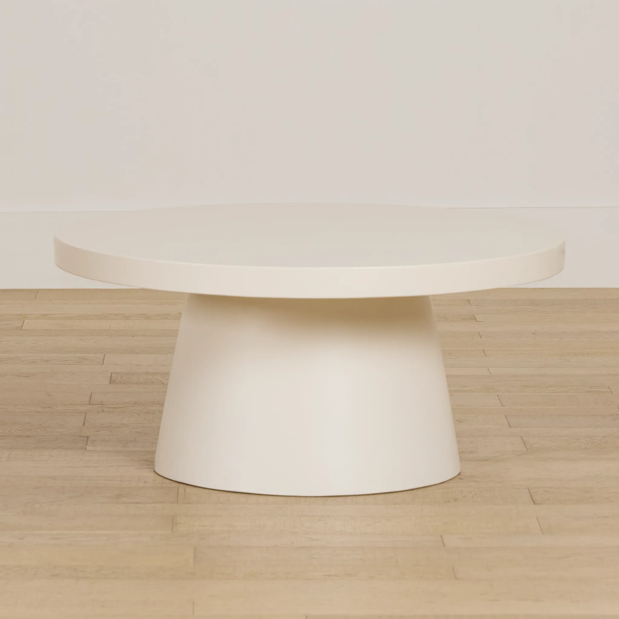 Cambria White Round Coffee Table