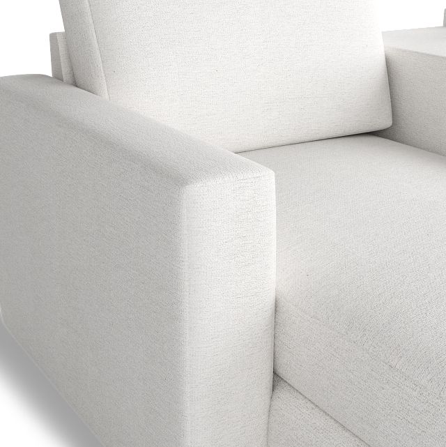 Citymod White Fabric 6-piece Home Theater With Media Consoles