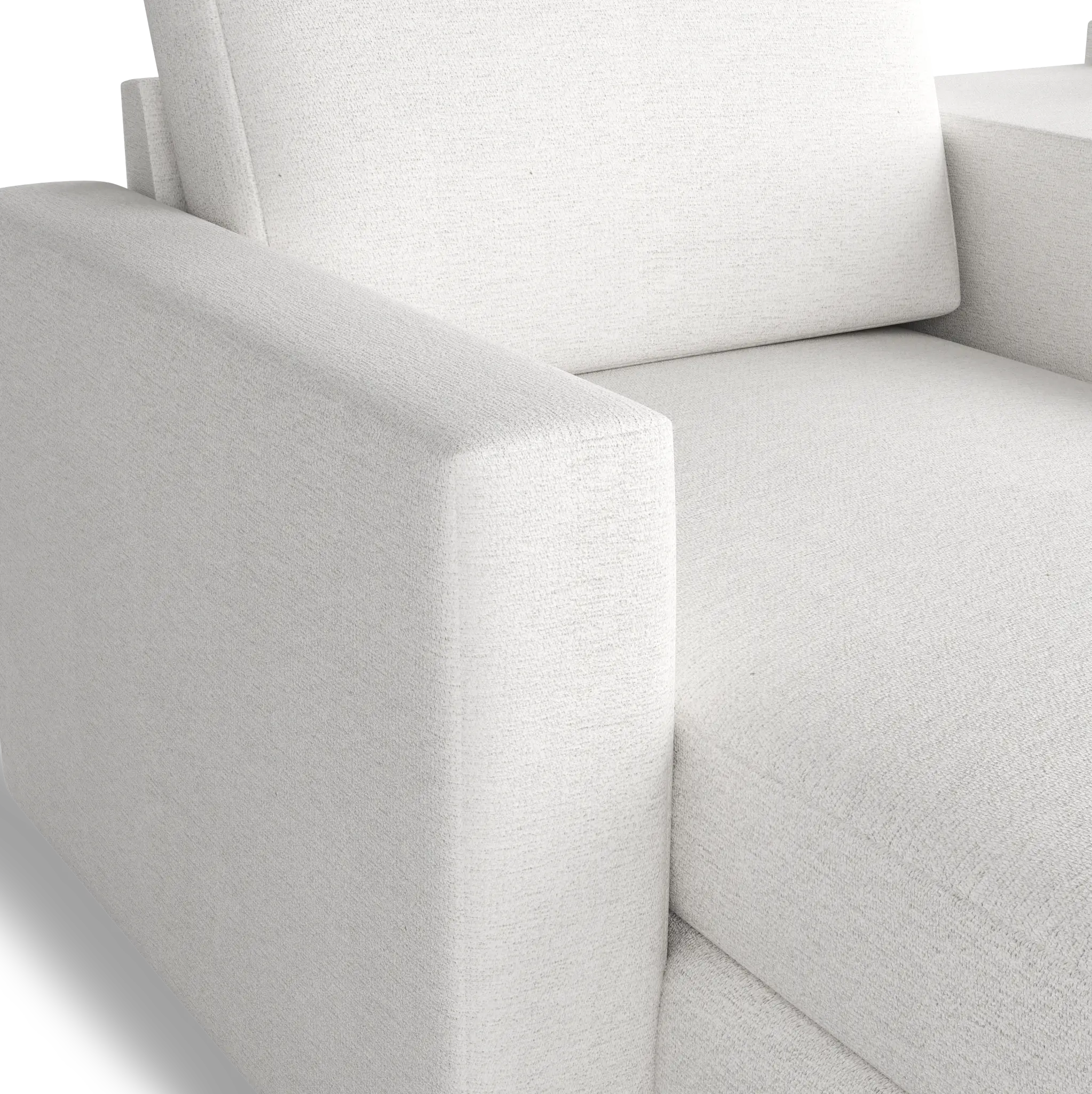 Citymod White Fabric 6-piece Home Theater With Media Consoles Citymod White Fabric 6-piece Home Theater With Media Consoles