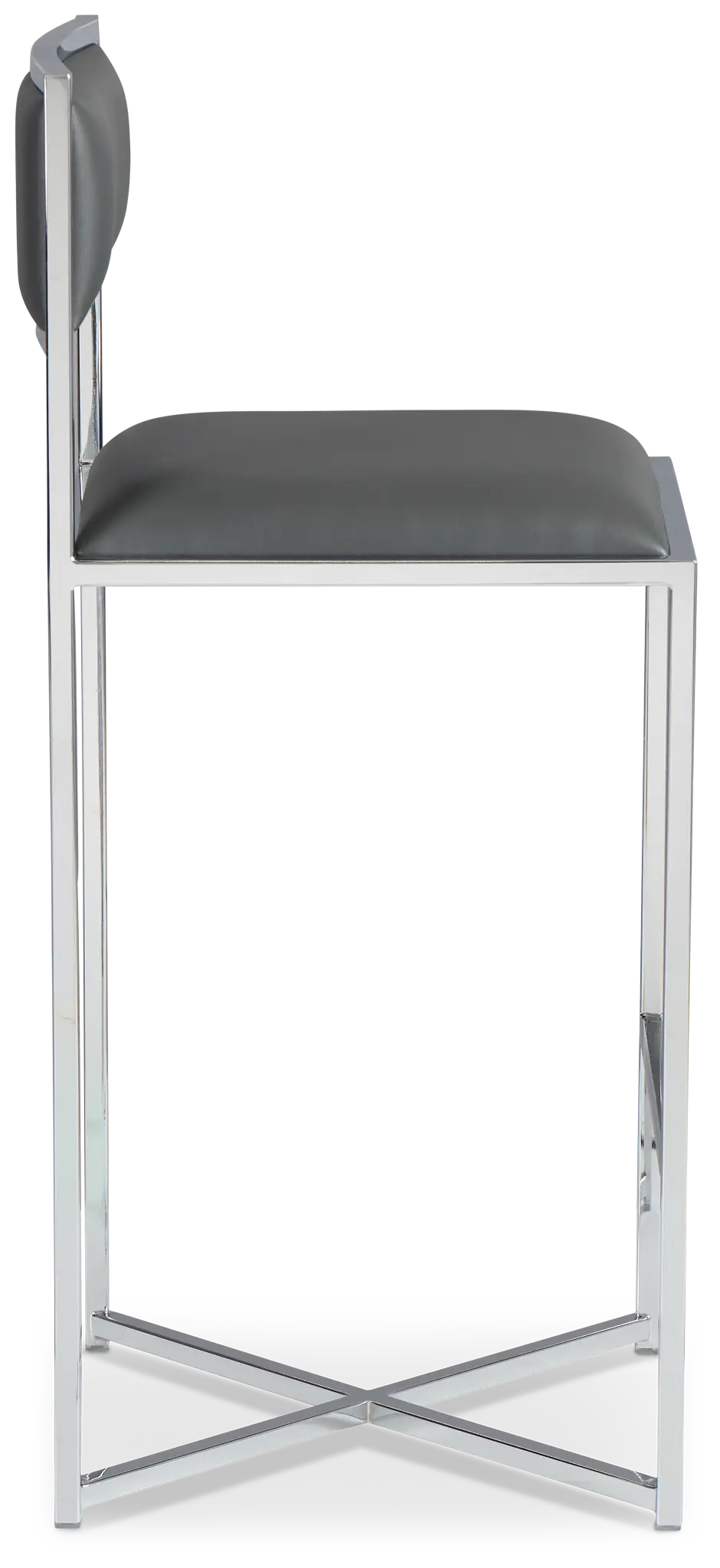 Amalfi Graystnl Steel 30" Upholstered Barstool Amalfi Graystnl Steel 30" Upholstered Barstool
