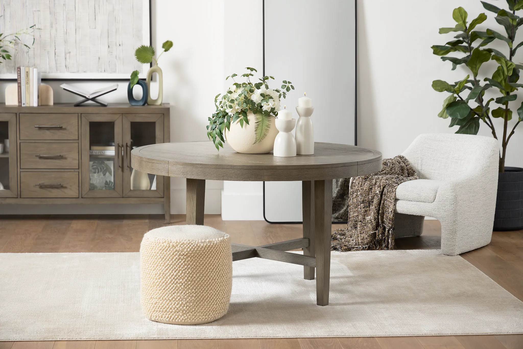 Alden Gray Round Table