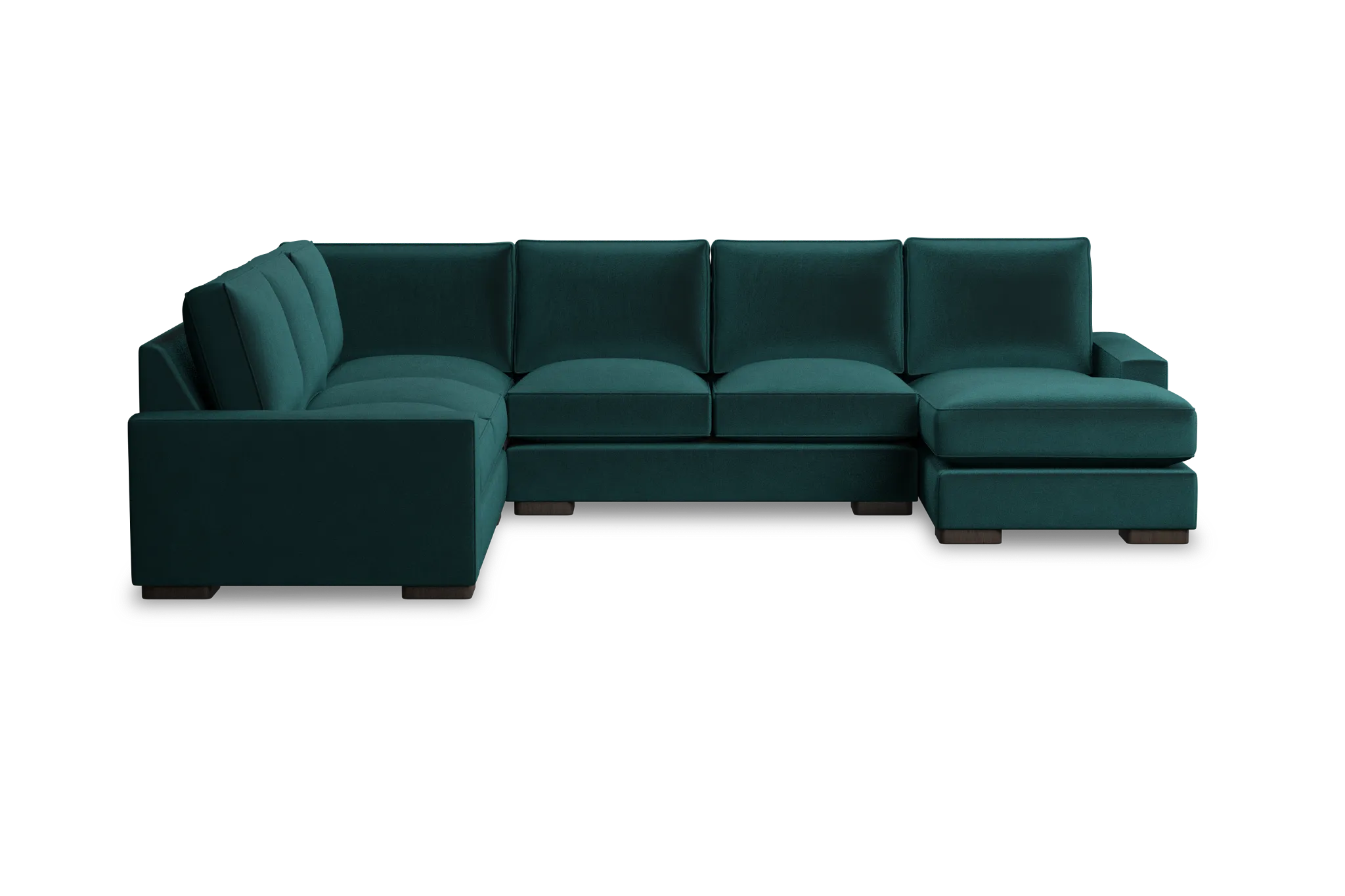 Edgewater Joya Teal Medium Right Chaise Sectional