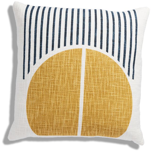 Eliot Yellow 22" Accent Pillow