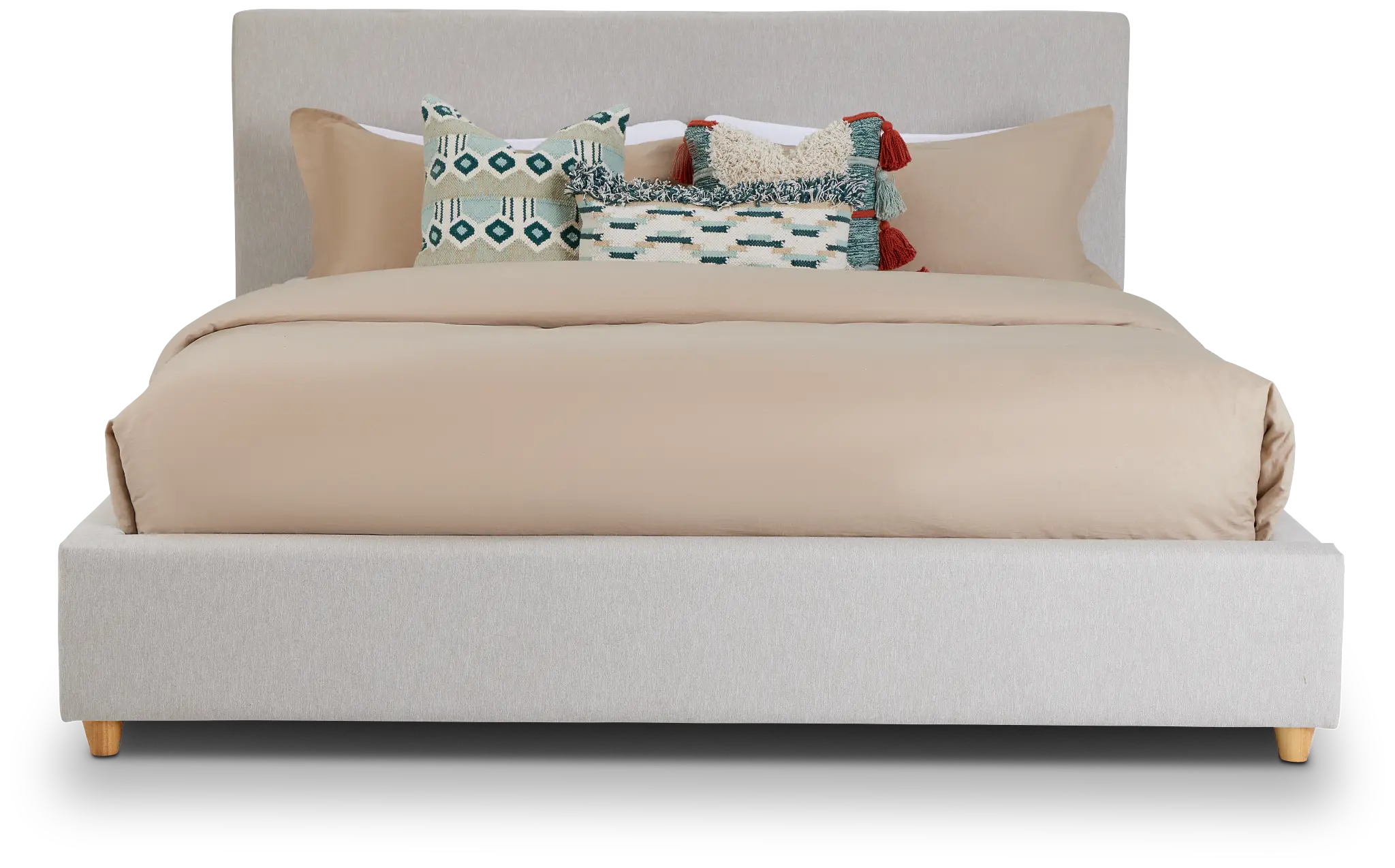 Chelsea Light Beige Uph Platform Bed Chelsea Light Beige Uph Platform Bed