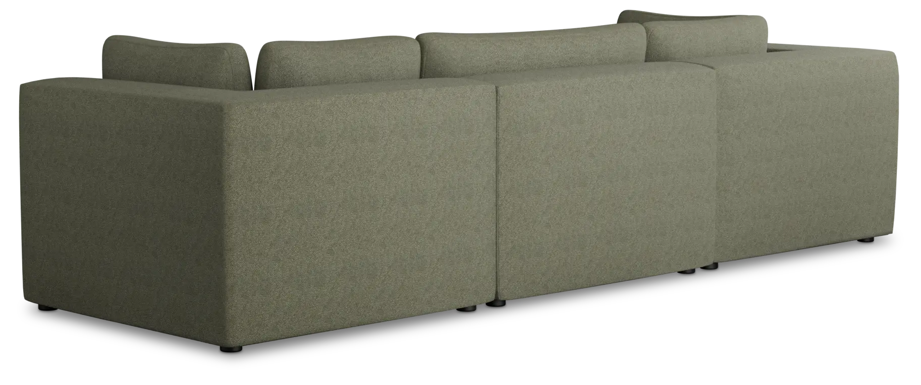 Destin Sutton Green Fabric 3 Piece Modular Sofa Destin Sutton Green Fabric 3 Piece Modular Sofa