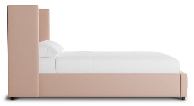 Captiva Joya Light Pink 48" Upholstered Shelter Bed