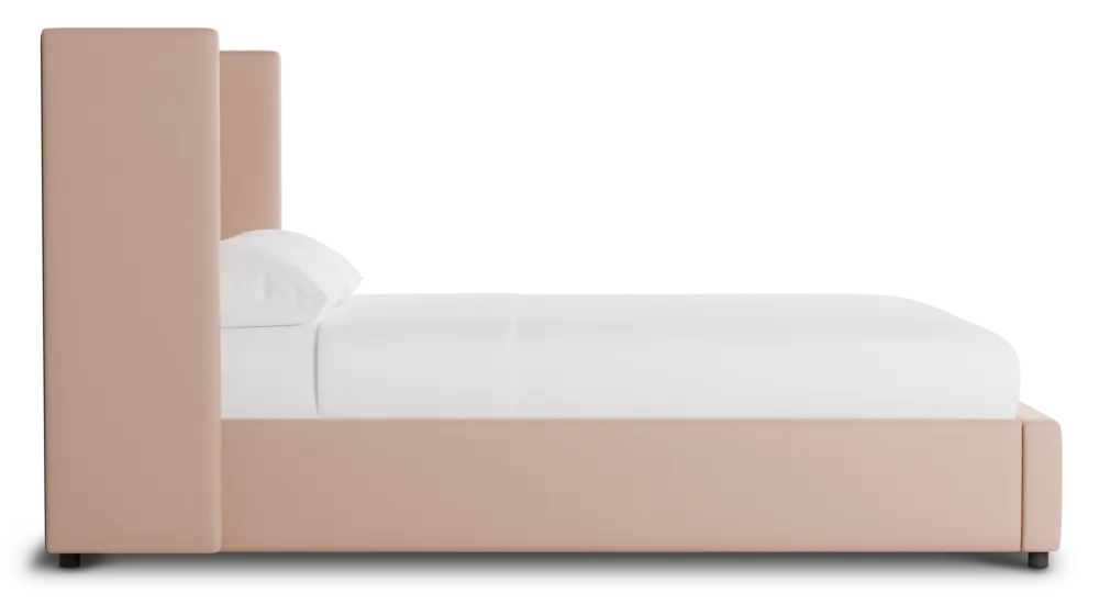Captiva Joya Light Pink 48" Upholstered Shelter Bed
