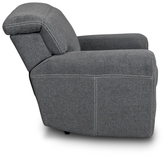 Callum Dark Gray Fabric Power Recliner