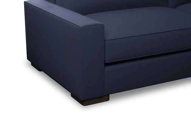 Edgewater Peyton Dark Blue 96" Sofa W/ 2 Cushions