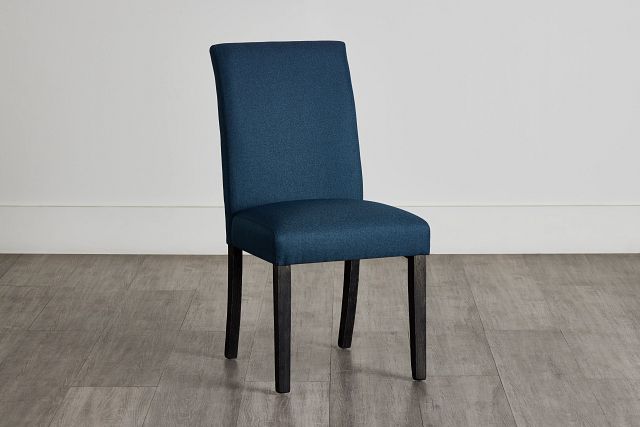 Dublin Navy Dark Tone Upholstered Side Chair