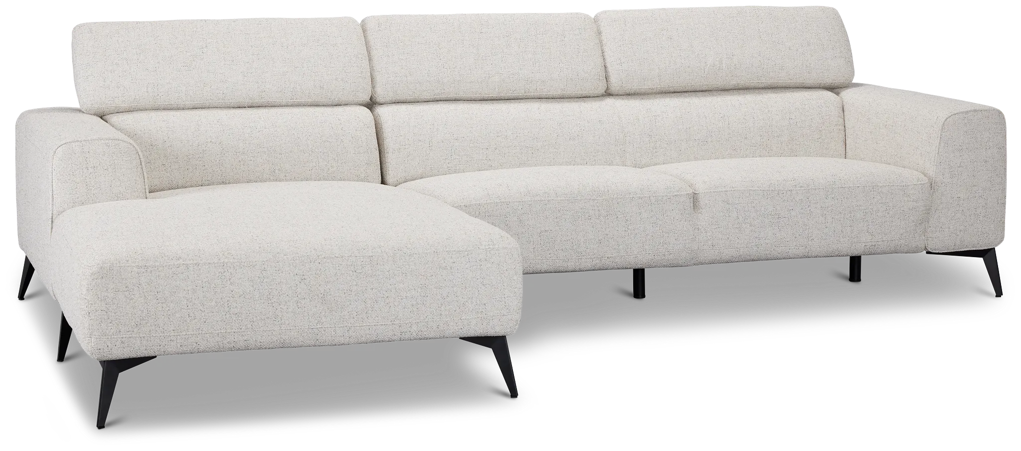 Alina Beige Fabric Left Chaise Sectional