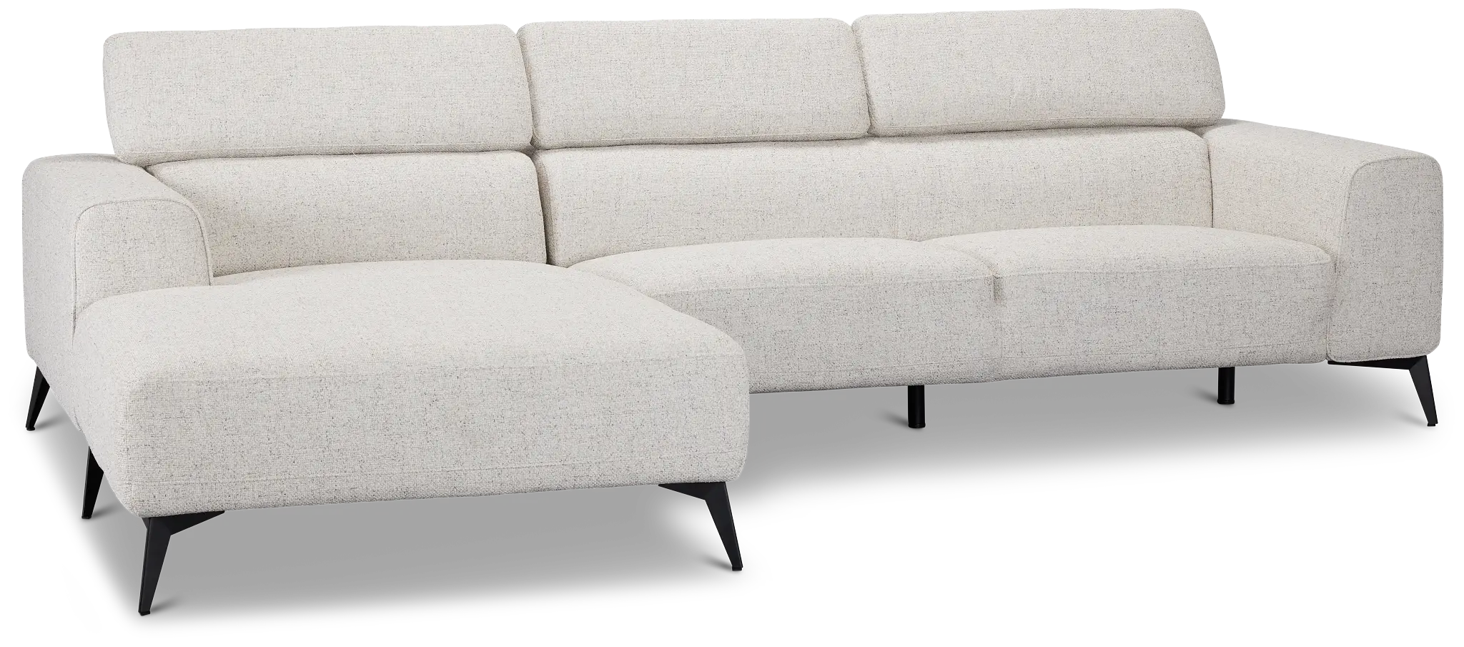 Alina Beige Fabric Left Chaise Sectional Alina Beige Fabric Left Chaise Sectional