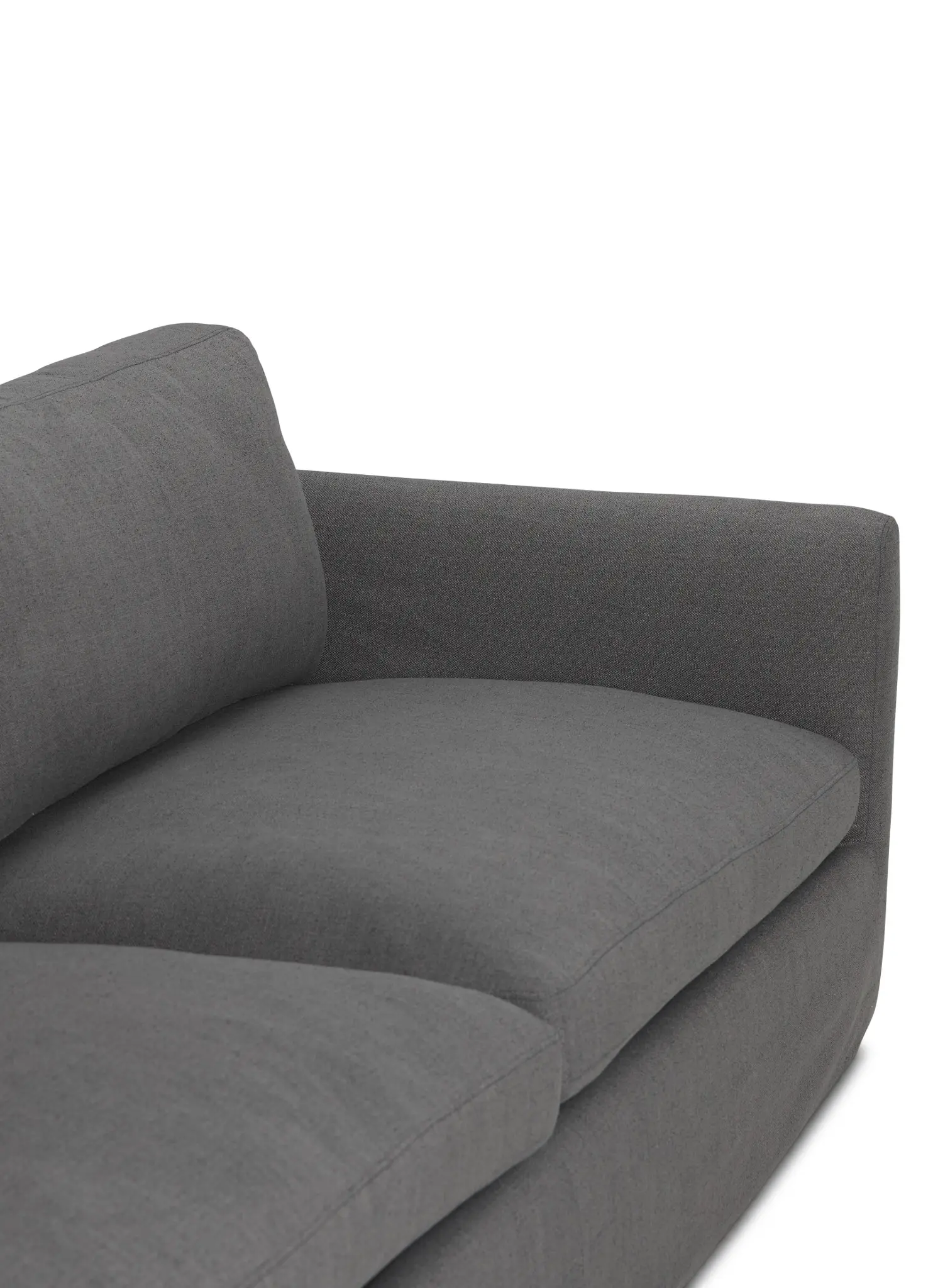 Willow 89" Gray Fabric Sofa Willow 89" Gray Fabric Sofa