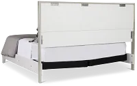 Doral White Panel Bed With Lights
