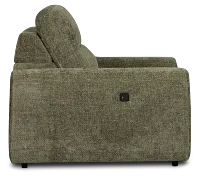 Hendrix Green Fabric Power Reclining Chaise