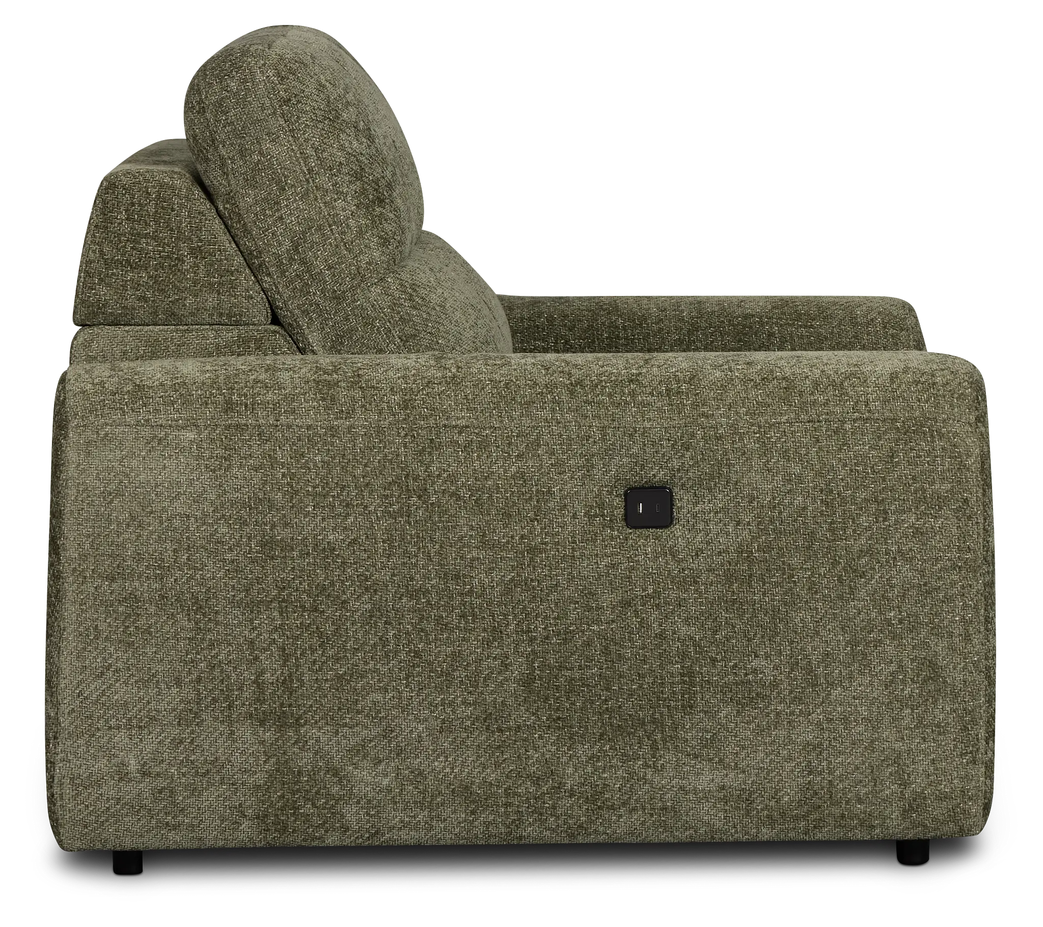 Hendrix Green Fabric Power Reclining Chaise Hendrix Green Fabric Power Reclining Chaise